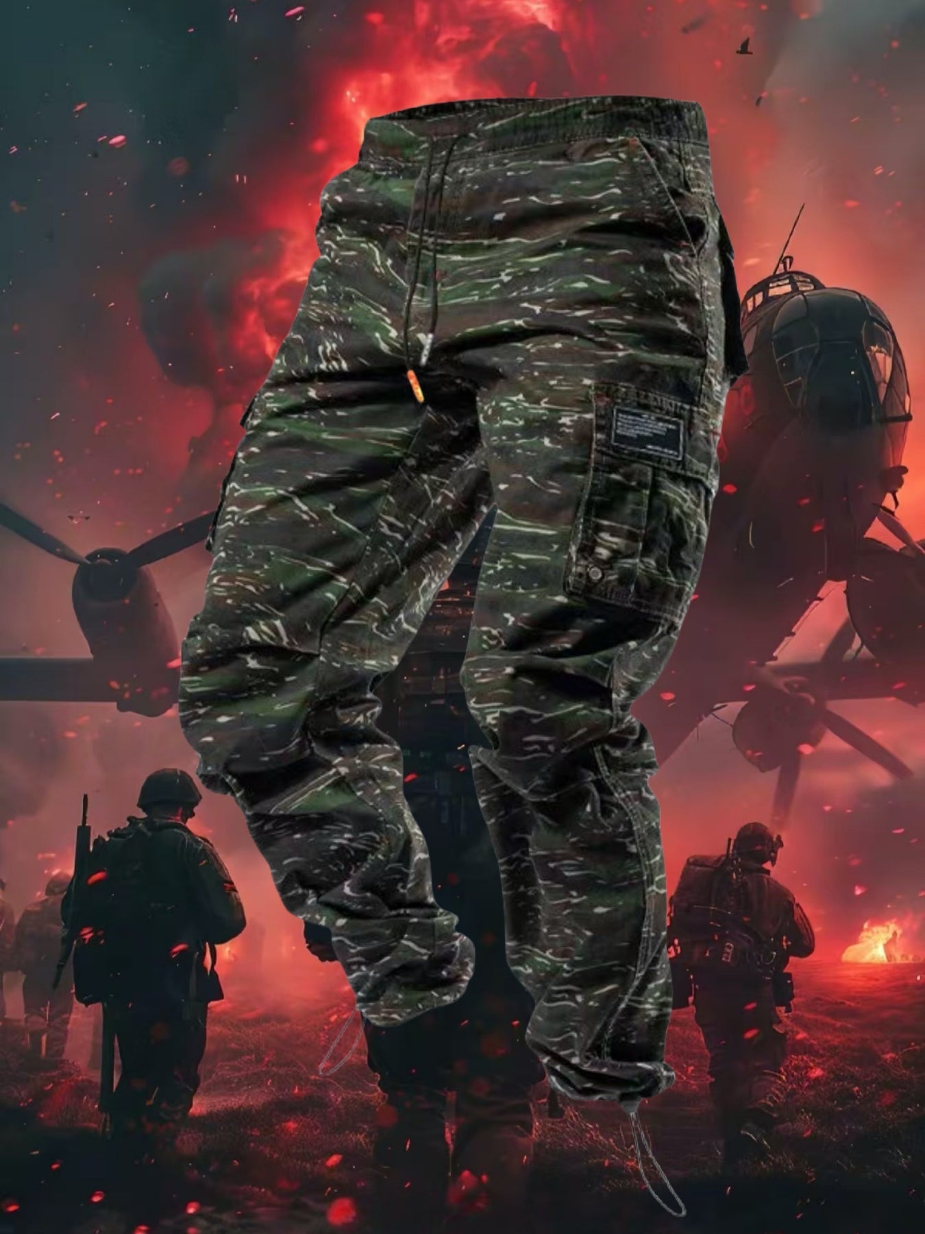 1/ 2/ 3/ 4-pack Men's high-performance tactical work pants