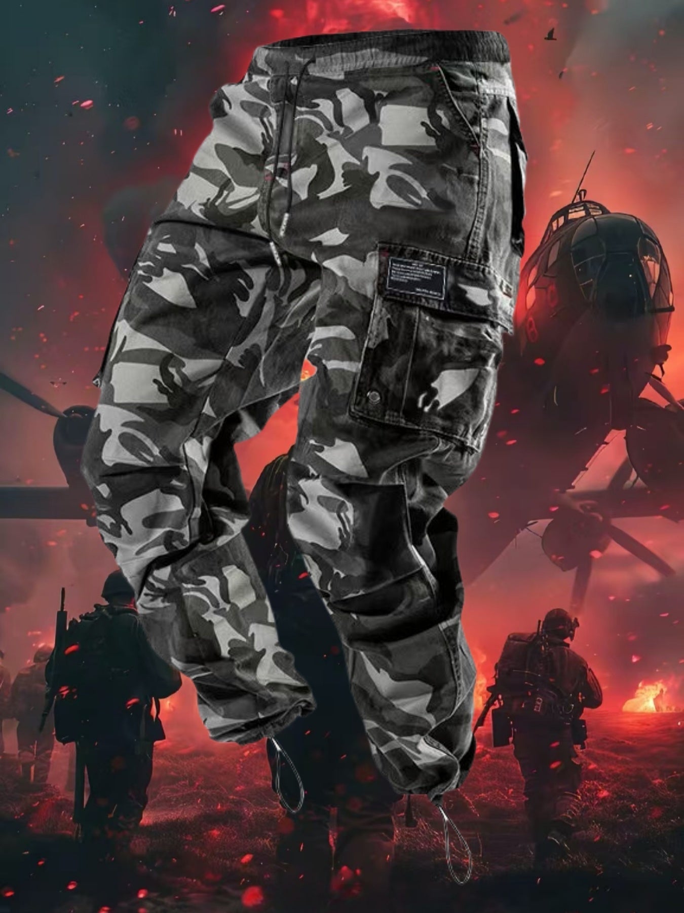 1/ 2/ 3/ 4-pack Men's high-performance tactical work pants