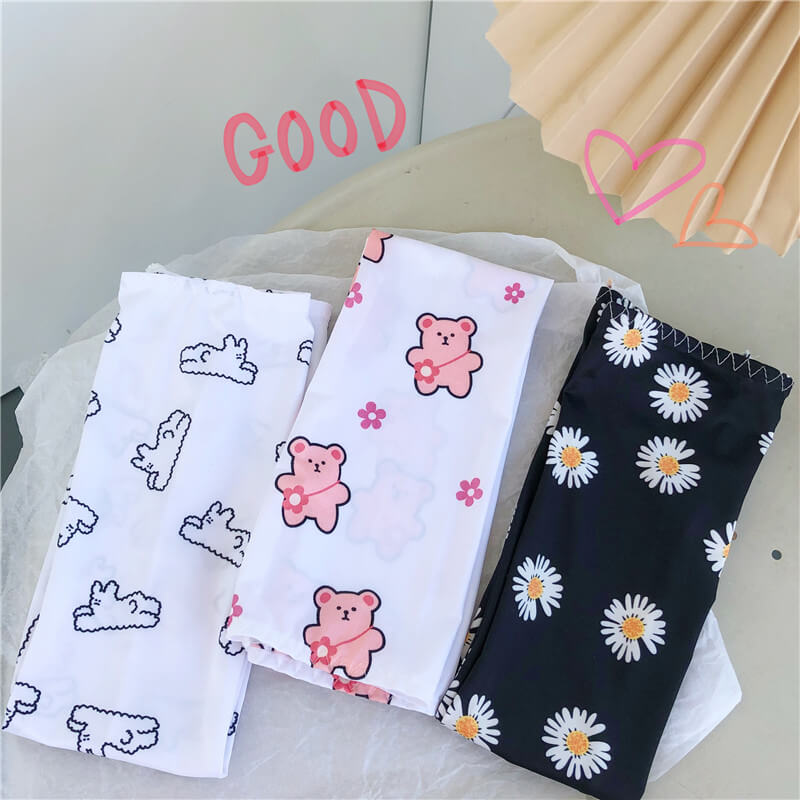 CUTE SMILE CLOUD ICE SILK SUN PROTECTION GLOVES BY52705